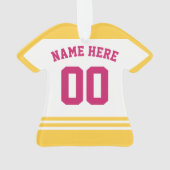 Eishockey Mama Hockey mama German Ornament (achterkant)