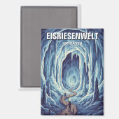Eisriesenwelt Ices Caves Oostenrijk Reizen Magneet (Voorkant / Achterkant)