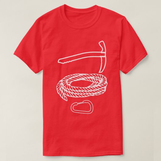 Eisspitzhacke Klimaatverandering Rope Ice Climate  T-shirt (Design voorkant)