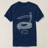 Eisspitzhacke klimmer op de helling van de ijsklim t-shirt (Design voorkant)