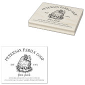 Eistempel Vervaldatum biologische Boerderij verse  Rubberstempel (Gestempeld)