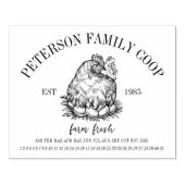 Eistempel Vervaldatum biologische Boerderij verse  Rubberstempel (Afrduk)