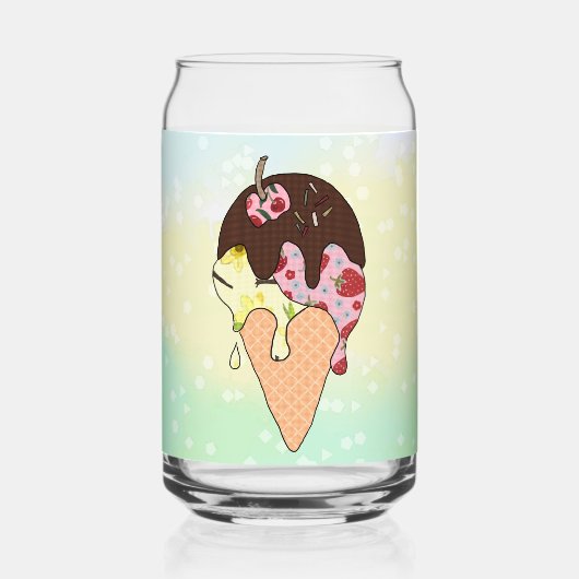 Eistüte  blikvorm glas (Achterkant)