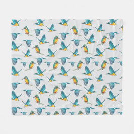 Eisvogel-Muster Leggings Fleece Deken