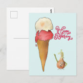 Eiswaffel Briefkaart (Voorkant / Achterkant)