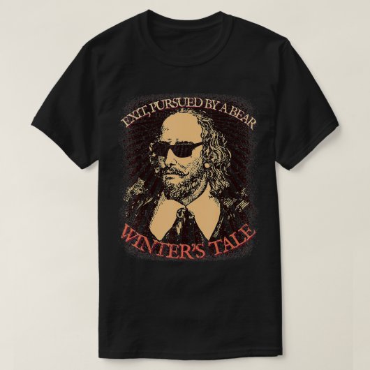 Eit Achtervolgd door een Beer Winter Tale Shakespe T-shirt (Design voorkant)