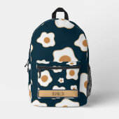 Eitekening in aangepaste naam bedrukte rugzak (Voorkant)