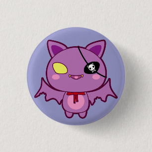 Eitel the Vain Bat Ronde Button 3,2 Cm