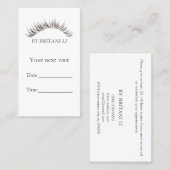 Eitelash extension Salon Appointment Afsprakenkaartje (Voorkant / Achterkant)