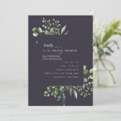 Eitgplant Blodal Shower Invitation Kaart (Staand voorkant)