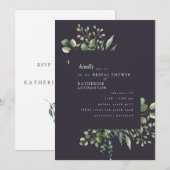 Eitgplant Blodal Shower Invitation Kaart (Voorkant / Achterkant)