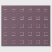 Eitgplant Eitgplant White Framed Initiaal Monogram Cadeaupapier (Vlak)