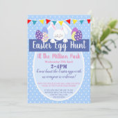 Eitjachtpartij voor oostereieren INVITE OF FLYER Kaart (Staand voorkant)