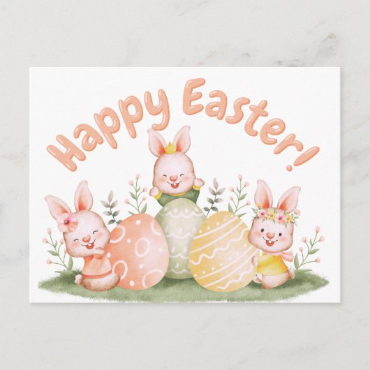 Eitje-cellent Pasen Groeten Feestdagenkaart (Voorkant)