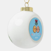eitje keramische bal ornament (Links)
