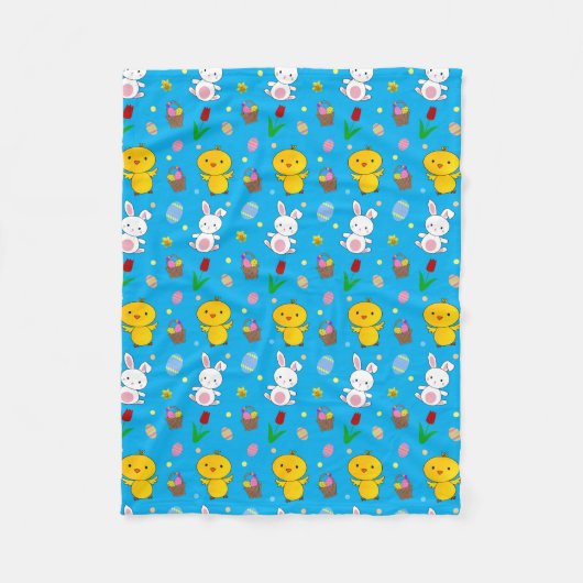 Eitje met een oestel fleece deken (Voorkant)