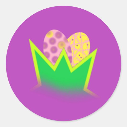 eitje ronde sticker (Voorkant)