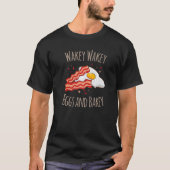 Eitjes Bacon Ontbijt Papa Joke Gezegde Rhyme T-shirt (Voorkant)