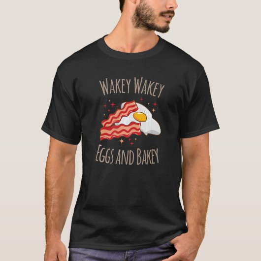 Eitjes Bacon Ontbijt Papa Joke Gezegde Rhyme T-shirt (Voorkant)