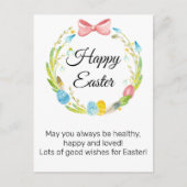 eitjes in de lente, kleurrijk feestdagenkaart (Voorkant)