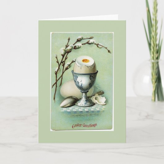  eitjes in een bekerglas Wenskaart Feestdagen Kaart (Voorkant)