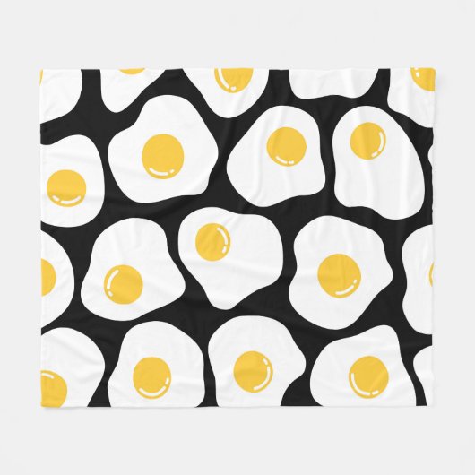 Eitjes roerei: eigenzinnig . fleece deken (Voorkant (Horizontaal))