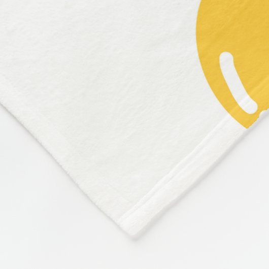 Eitjes roerei: eigenzinnig . fleece deken (Hoek)