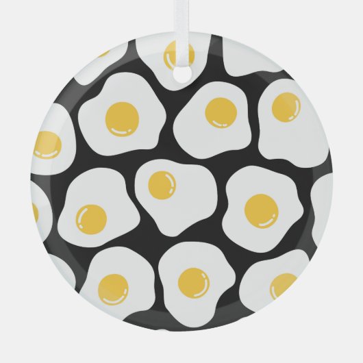 Eitjes roerei: eigenzinnig . glas ornament (Voorkant)