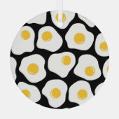 Eitjes roerei: eigenzinnig . glas ornament (Achterkant)