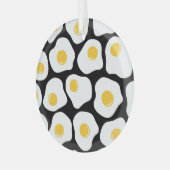 Eitjes roerei: eigenzinnig . glas ornament (Voorkant links)