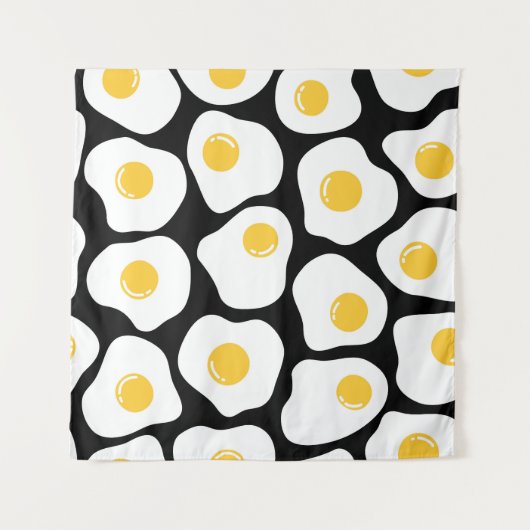 Eitjes roerei: eigenzinnig . wandkleed (Voorkant (horizontaal))