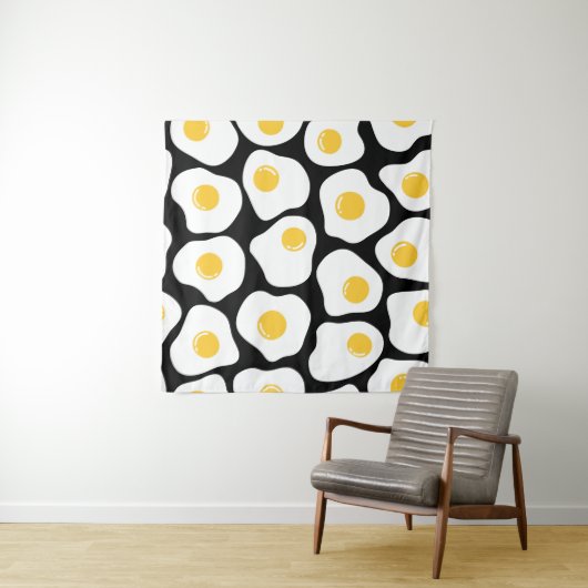 Eitjes roerei: eigenzinnig . wandkleed (In Situ (horizontaal))