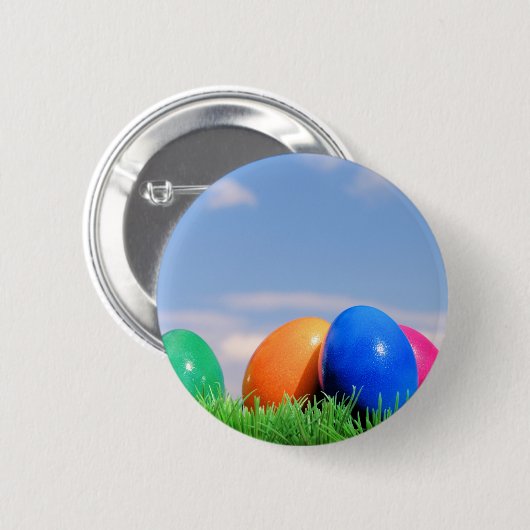 eitjes ronde button 5,7 cm (Voorkant /achterkant)