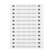 Eitkartonnen doosje Etiket tegen temperatuur geven (Vel)