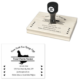 Eitkartonnen kuikens gespleten monogram karton rubberstempel