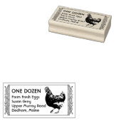 Eitkartonnen stempel  Hen op Brits Label Design (Gestempeld)