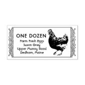 Eitkartonnen stempel  Hen op Brits Label Design (Design)