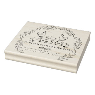 Eitkartonnen stempel voor  Rustisch Boerderij