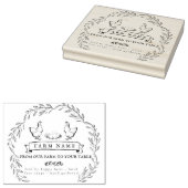 Eitkartonnen stempel voor Rustisch Boerderij (Gestempeld)