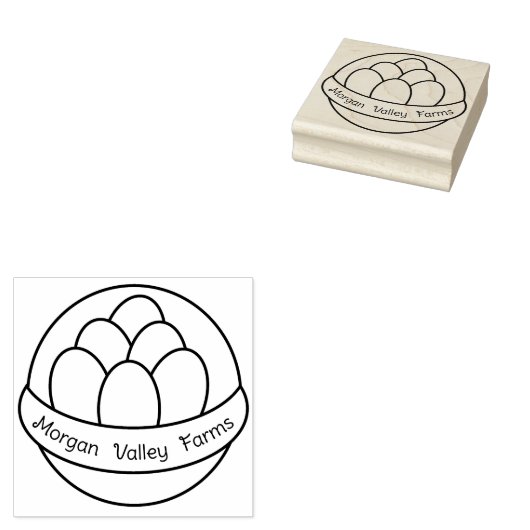 Eitkorf op Boerderij standaard Rubberstempel (Gestempeld)