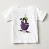 Eitplant Cartoon met vegetatief karakter, T-shirt (Voorkant)
