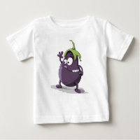 Eitplant Cartoon met vegetatief karakter, T-shirt