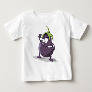 Eitplant Cartoon met vegetatief karakter, T-shirt