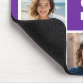 Eitplant en White Photo Collage Custom Monogram Muismat (Hoek)