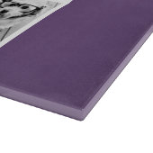 Eitplant en White Photo Collage Custom Monogram Snijplank (Hoek)