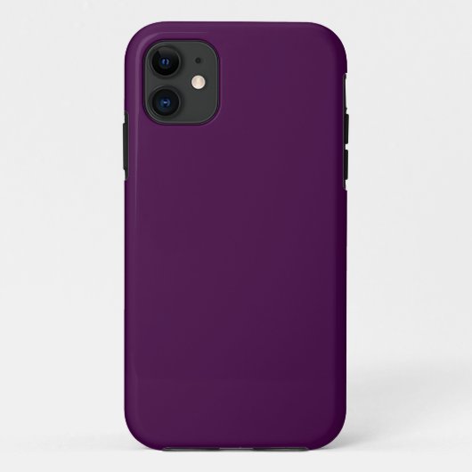 Eitplant Paarse vaste kleur Case-Mate iPhone Case (Achterkant)