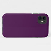 Eitplant Paarse vaste kleur Case-Mate iPhone Case (Achterkant (horizontaal))