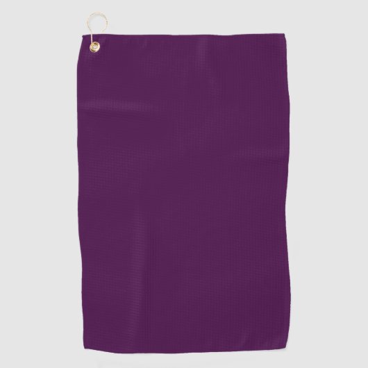 Eitplant Paarse vaste kleur Golfhanddoek (Voorkant)