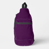 Eitplant Paarse vaste kleur Sling Bag (Voorkant)