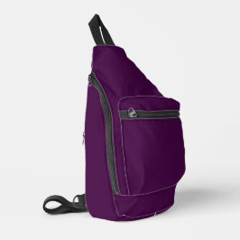 Eitplant Paarse vaste kleur Sling Bag